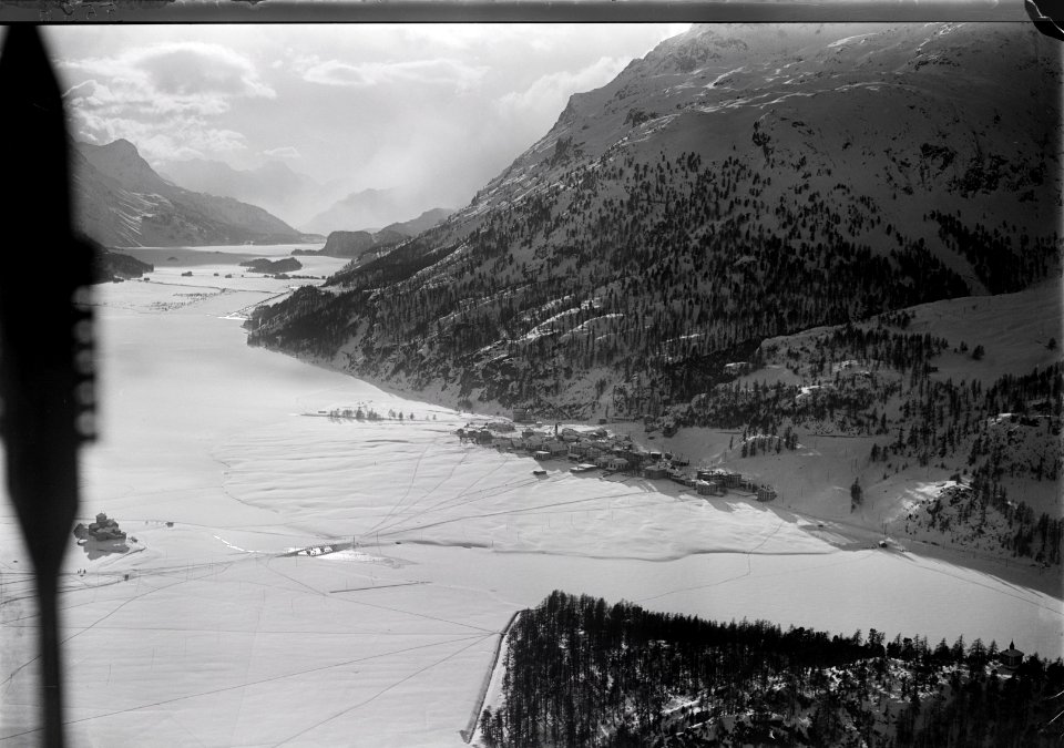 ETH-BIB-Silvaplana mit Silsersee aus 2600 m-Inlandflüge-LBS MH01-005596