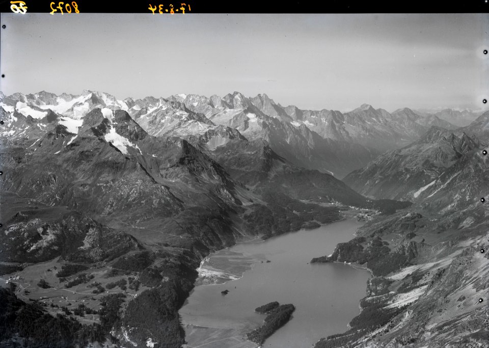 ETH-BIB-Silsersee, Maloja, Bergelleralpen-Inlandflüge-LBS MH01-008072