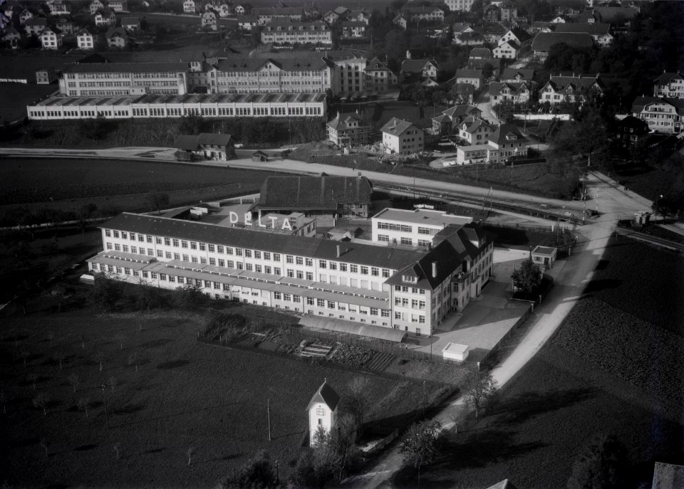 ETH-BIB-Solothurn, Delta Co, Schweizerische Präzisions-Schraubenfabrik und Façon-Dreherei-Inlandflüge-LBS MH03-1005