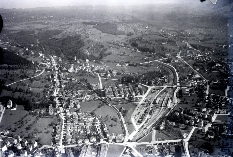 ETH-BIB-St. Gallen, Heiligkreuz, St.Fiden v. S. W. aus 900 m-Inlandflüge-LBS MH01-005474