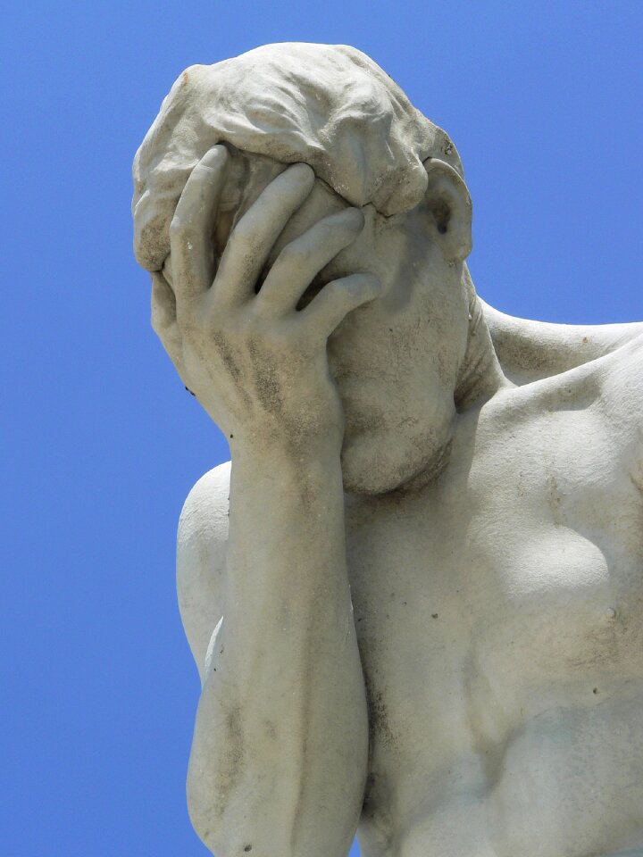 Art marble despair