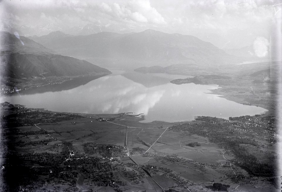 ETH-BIB-Steinhausen, Cham, Zugersee, Oberwil, Buonas, Zugerberg Rigi-Inlandflüge-LBS MH01-004153