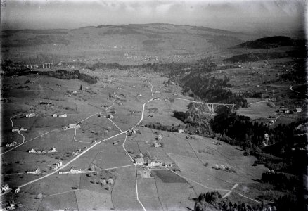 ETH-BIB-Stein mit Sitterbrücke, Bruggen v. S. aus 1000 m-Inlandflüge-LBS MH01-004134