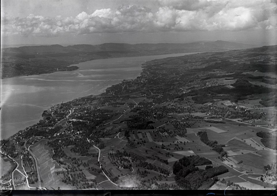 ETH-BIB-Stäfa, Zürichsee, Albiskette v. O. aus 1000 m-Inlandflüge-LBS MH01-003676