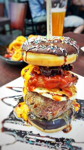 Food sprinkles hamburger photo