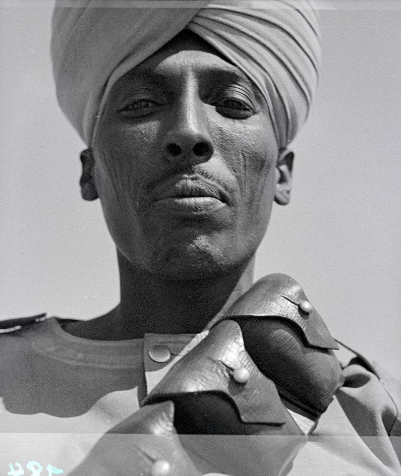 ETH-BIB-Sudanesischer Kolonialsoldat des englischen Imperiums-Abessinienflug 1934-LBS MH02-22-0184