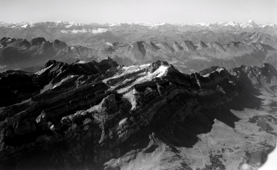 ETH-BIB-Säntis, Churfirsten v. N. aus 3200 m-Inlandflüge-LBS MH01-000142