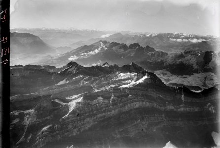 ETH-BIB-Säntis, Alvierkette v. N. aus 3200 m-Inlandflüge-LBS MH01-000147