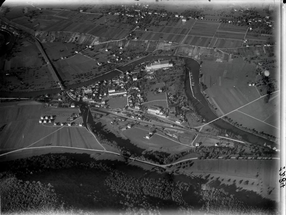 ETH-BIB-Turgi, Untersiggenthal, Limmat, Siggingen v. S. aus 800 m-Inlandflüge-LBS MH01-001284