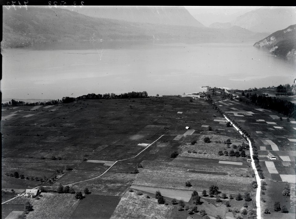 ETH-BIB-Unterseen, Neuhaus, Schiffsstation, Strandbad, Interlaken-Inlandflüge-LBS MH01-007172