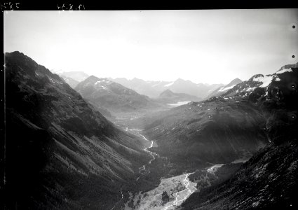 ETH-BIB-Val Bernina, Morteratsch, Bernina Passhöhe v. N. W. aus 3300 m-Inlandflüge-LBS MH01-007871