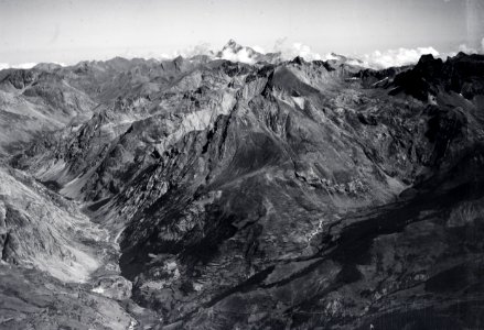 ETH-BIB-Vallée Ubaye - Monte Viso - Dents de Maniglia von S.W. aus 3300 m Höhe-Weitere-LBS MH02-06-0007