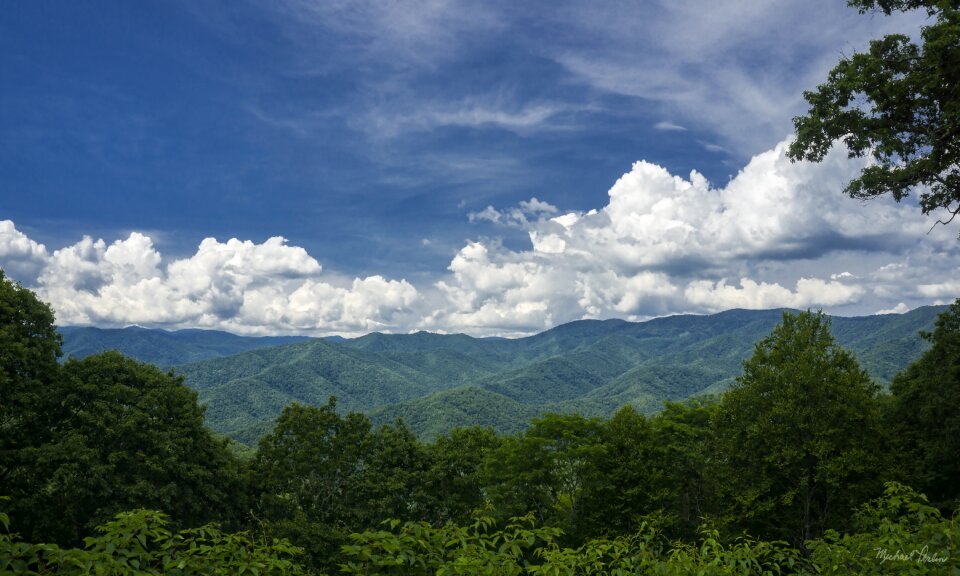 Nature landscape blue