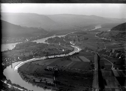 ETH-BIB-Vogelsang, Stroppel, Lauffohr, Vorderrhein, Stilli, Limmat, Aare, Jura v. S. aus 500 m-Inlandflüge-LBS MH01-004252