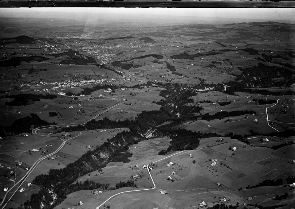 ETH-BIB-Waldstatt, Herisau, Gossau v. S. aus 1500 m-Inlandflüge-LBS MH01-005453