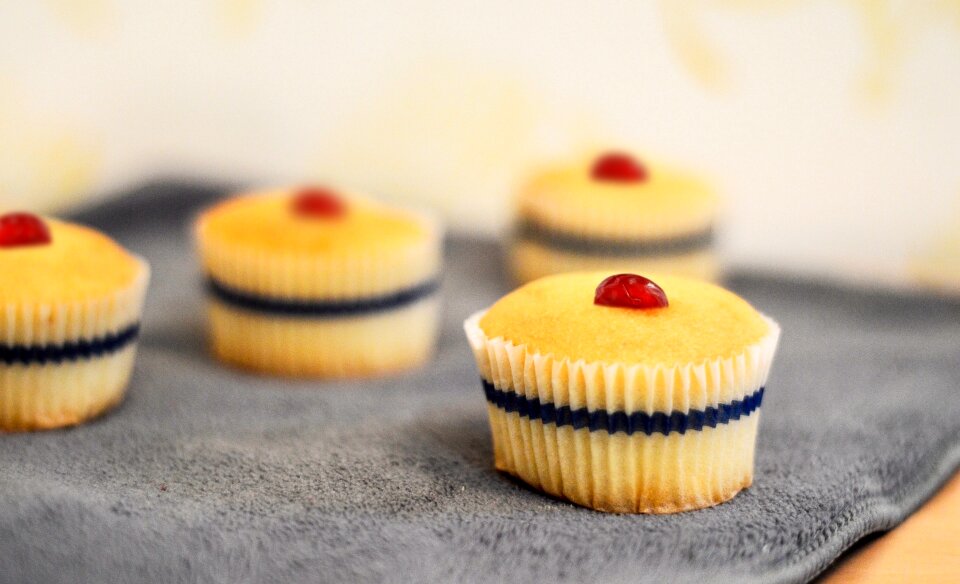 Icing strawberry food