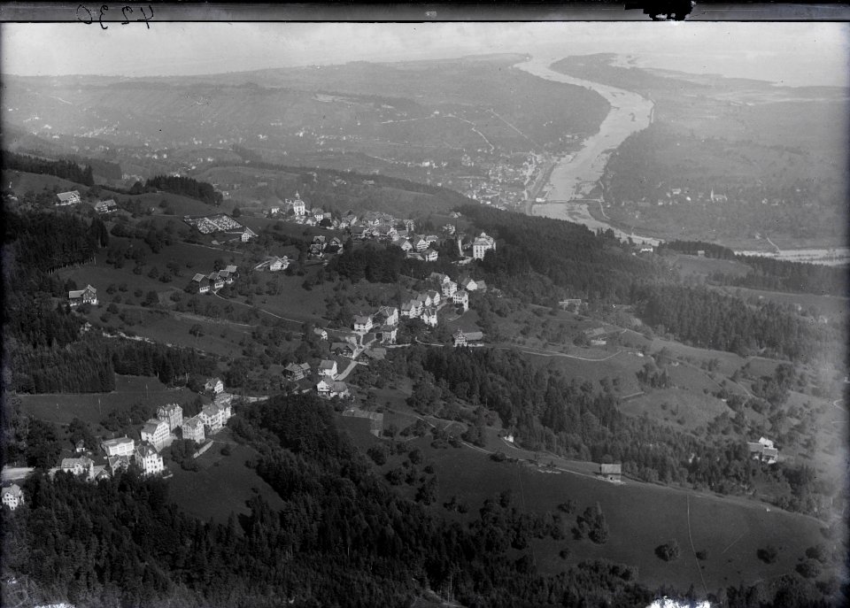 ETH-BIB-Walzenhausen, Rheineck, Bodensee aus 400 m-Inlandflüge-LBS MH01-004230