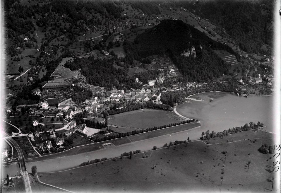 ETH-BIB-Weesen v. S. aus 200 m-Inlandflüge-LBS MH01-002080