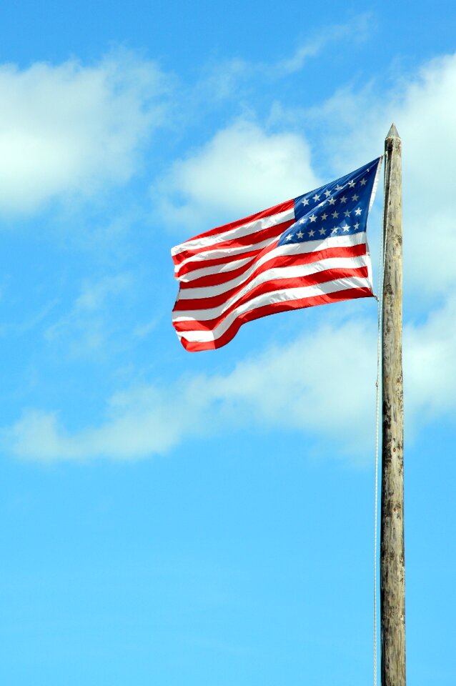Symbol patriotic us flag