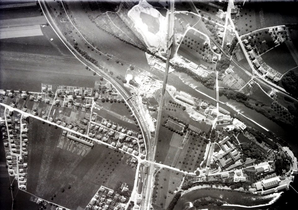 ETH-BIB-Wettingen, Bau des Wasserkraftwerks und Kloster-Inlandflüge-LBS MH03-1902