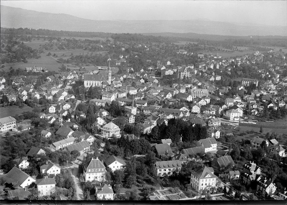 ETH-BIB-Wohlen aus 300 m-Inlandflüge-LBS MH01-004383
