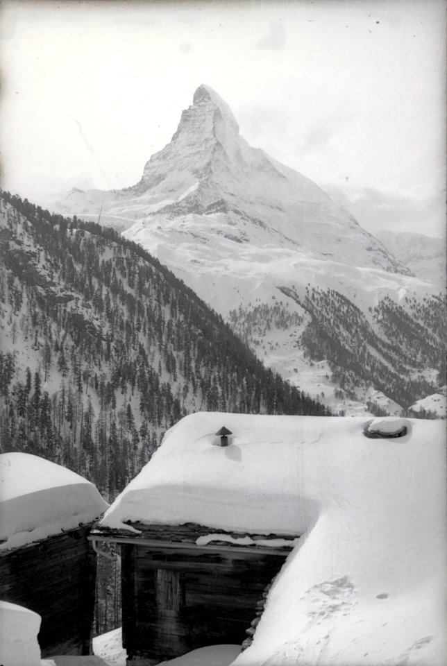 ETH-BIB-Zermatt, Matterhorn, Standaufnahme-Inlandflüge-LBS MH05-85-01