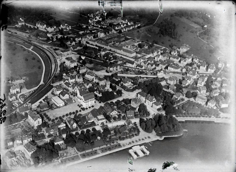 ETH-BIB-Zug, Bundesplatz, nördlicher Teil aus 300 m-Inlandflüge-LBS MH01-002245