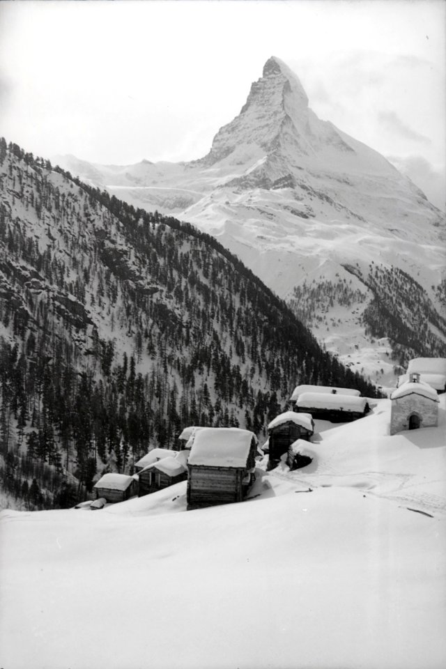 ETH-BIB-Zermatt, Matterhorn, Standaufnahme-Inlandflüge-LBS MH05-85-05