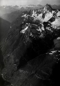 ETH-BIB-Zermatt, Weisshorn, Äschhorn, Mettelhorn v. S. aus 5000 m-Inlandflüge-LBS MH01-002003