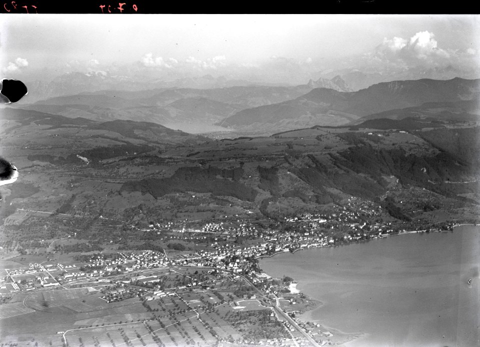 ETH-BIB-Zug, Ägerisee, Mythen aus 2000 m-Inlandflüge-LBS MH01-007780