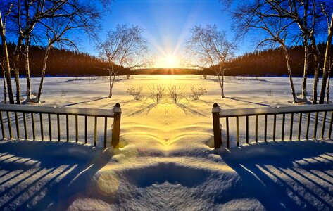 Ice nature landscape photo