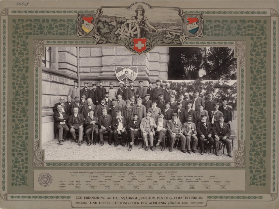 ETH-BIB-Zur Erinnerung an das 50jährige Jubiläum des Eidg. Polytechnikum und der 50. Stiftungsfeier der Alpigenia Zürich 1905-Portrait-Portr 10665-PL
