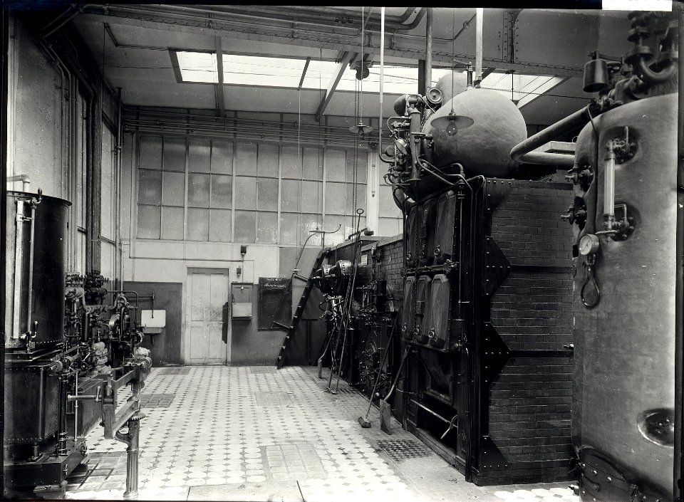 ETH-BIB-Zürich, ETH Zürich, altes Maschinenlaboratorium, Kesselhaus-Ans 00371