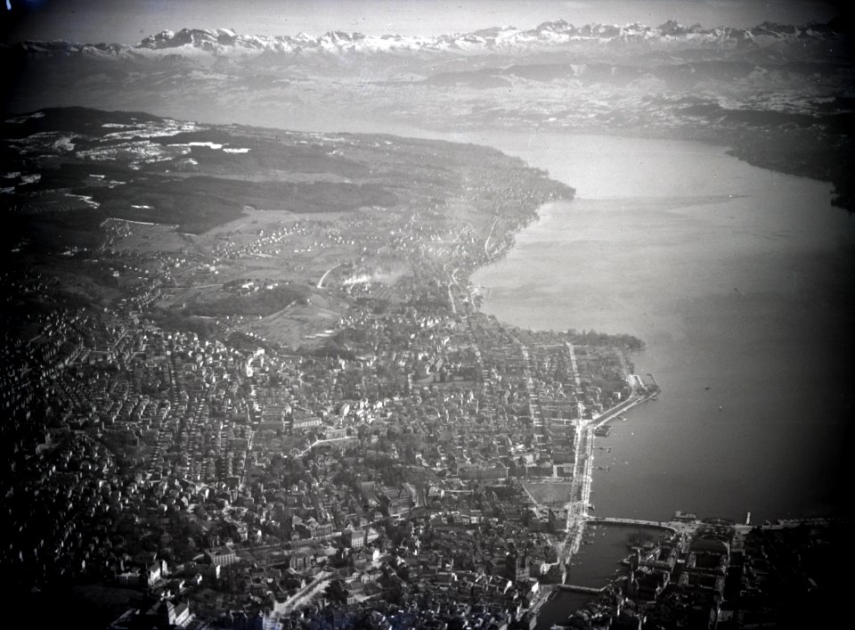 ETH-BIB-Zürich mit See, Pfannenstil-Inlandflüge-LBS MH01-006433