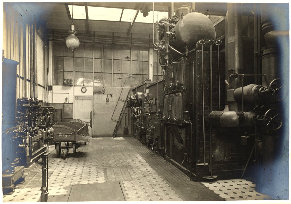 ETH-BIB-Zürich, ETH Zürich, altes Maschinenlaboratorium, Kesselhaus-Ans 01194