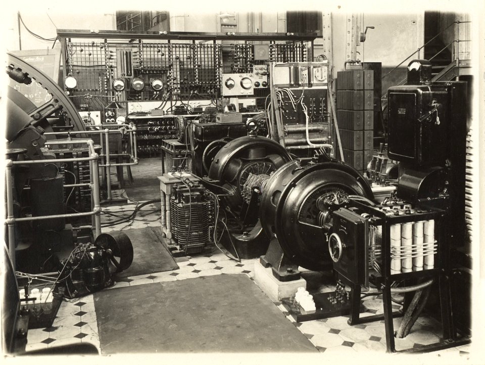 ETH-BIB-Zürich, ETH Zürich, Altes Maschinenlaboratorium, Maschinensaal, hydraulische Abteilung-Ans 01449
