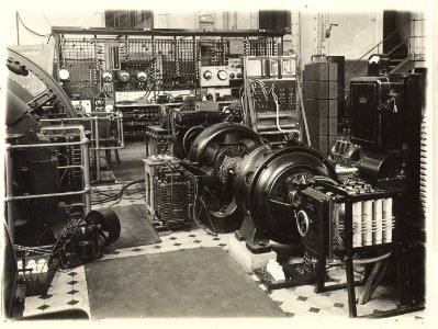 ETH-BIB-Zürich, ETH Zürich, Altes Maschinenlaboratorium, Maschinensaal, hydraulische Abteilung-Ans 01449