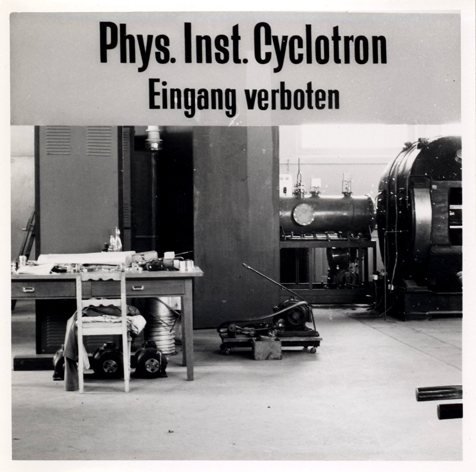 ETH-BIB-Zürich, ETH Zürich, Altes Physikgebäude, Cyclotron -Zyklotron--Ans 00858