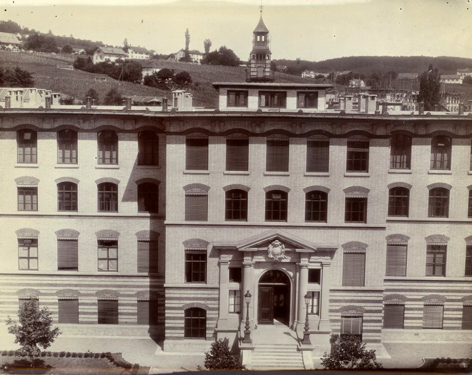 ETH-BIB-Zürich, ETH Zürich, Chemiegebäude (CAB), Westfassade-Ans 00468