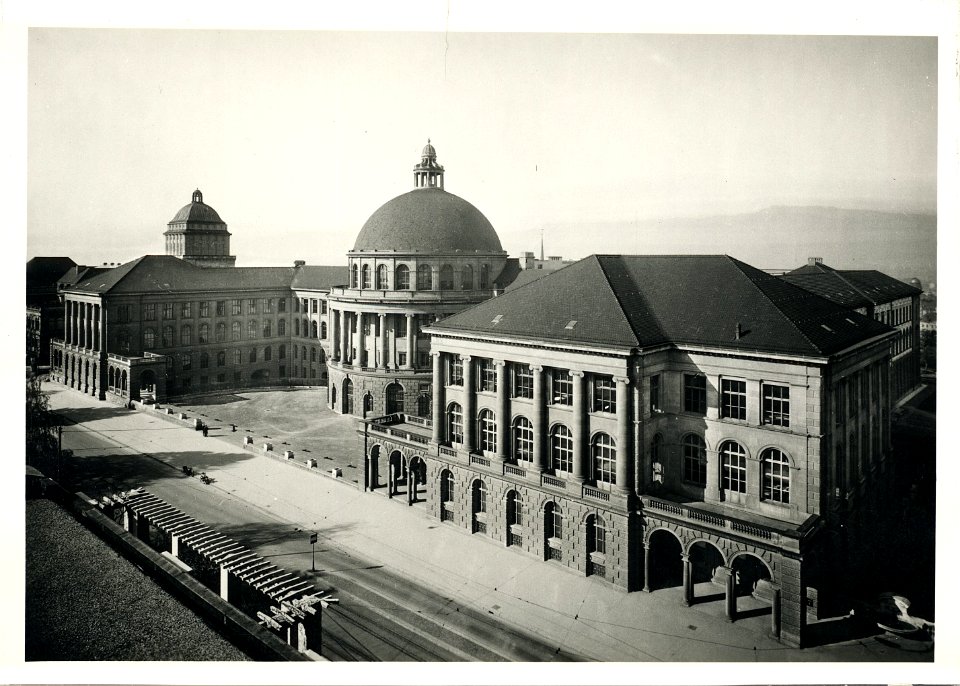 ETH-BIB-Zürich, ETH Zürich, Hauptgebäude (HG), Fassade Ost-Ans 00172-A