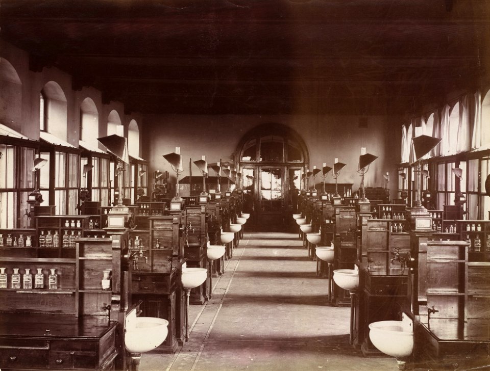 ETH-BIB-Zürich, ETH Zürich, Chemiegebäude (CAB), Grosser Laboratoriumssaal (Hauptsaal) II (29c)-Ans 00395