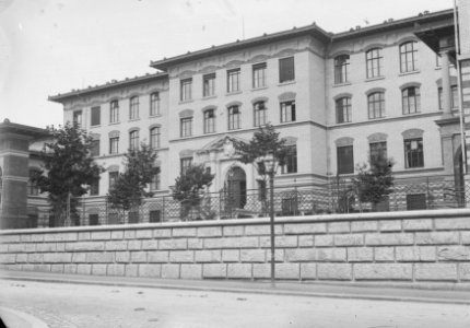 ETH-BIB-Zürich, ETH Zürich, Chemiegebäude (CAB), Westfassade-Ans 00387-F