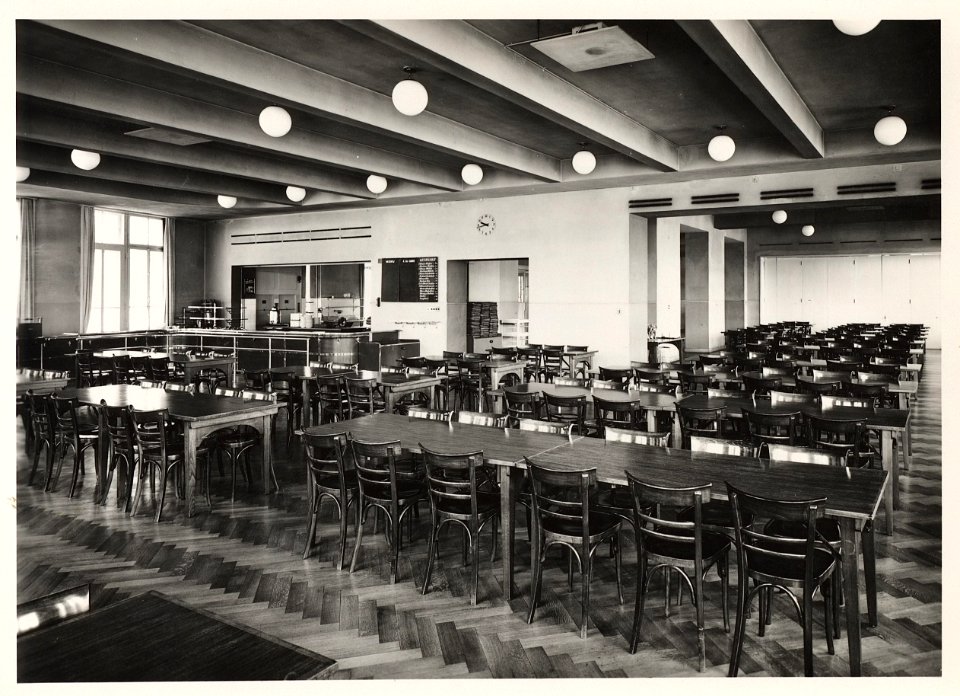 ETH-BIB-Zürich, ETH Zürich, ehemaliges Studentenheim, Speisesaal-Ans 00109