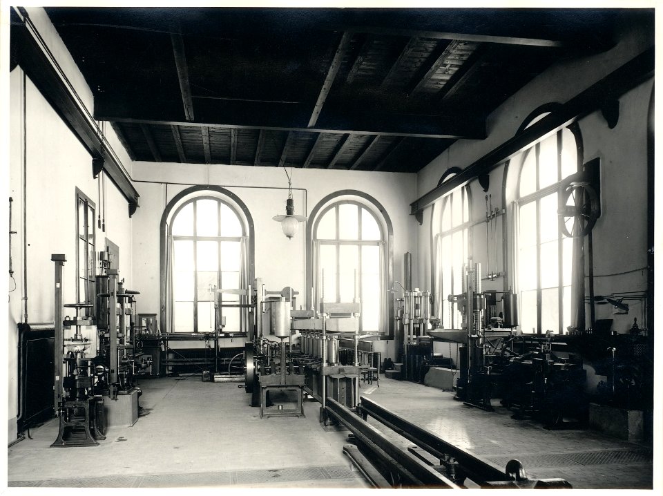 ETH-BIB-Zürich, ETH Zürich, Eidgenössische Materialprüfungs- und Forschungsanstalt (EMPA), Grosser Maschinensaal-Ans 04834