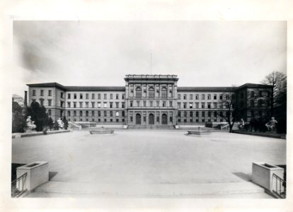 ETH-BIB-Zürich, ETH Zürich, Hauptgebäude (HG), Fassade West-Ans 00139