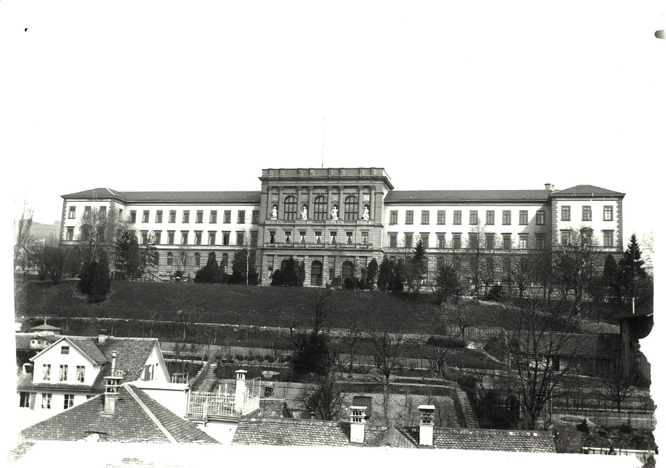 ETH-BIB-Zürich, ETH Zürich, Hauptgebäude (HG), Fassade West-Ans 00951