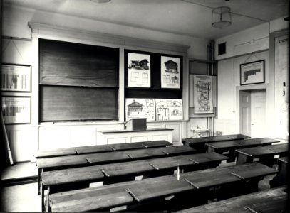 ETH-BIB-Zürich, ETH Zürich, Land- und Forstwirtschaftliches Institut, Westbau (LFW), Hörsaal von Johannes Moos, Professor für Landwirtschaft-Ans 01221