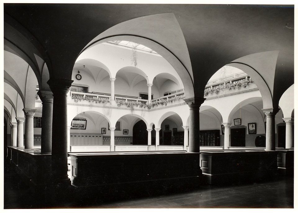 ETH-BIB-Zürich, ETH Zürich, Land- und Forstwirtschaftliches Institut, Westbau (LFW), Lichthof, 1. Stock-Ans 00460-A