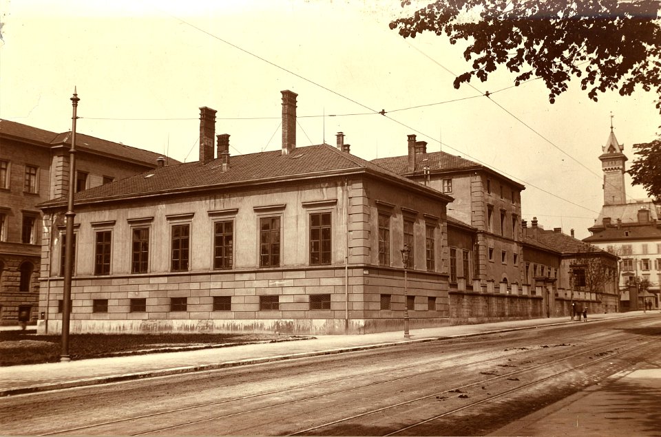 ETH-BIB-Zürich, ETH Zürich, Erstes Kant.-Chemie-Gebäude-Ans 00126