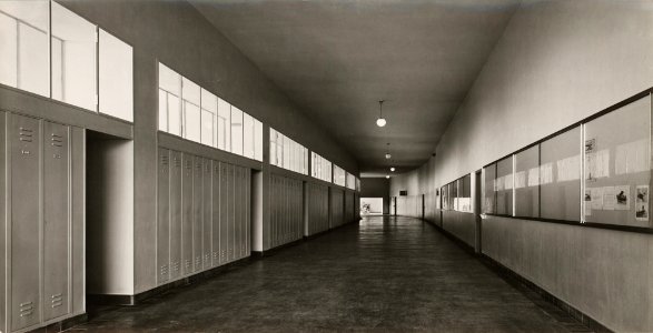 ETH-BIB-Zürich, ETH Zürich, Maschinenlaboratorium (ML), Korridor-Ans 01253